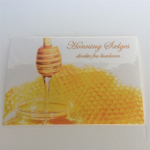 honning sælges klistermærke til postkassen eller bod20