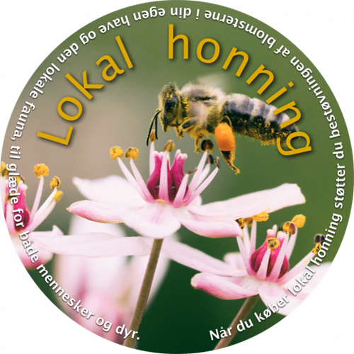 dansk lokal honning etiket